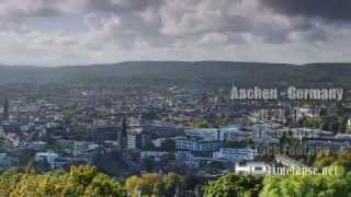 Aachen, Germany - UHD Ultra HD 2K 4K Video Time Lapse Stock Footage Royalty-Free