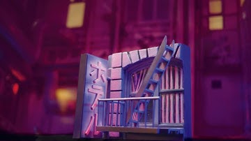 I Built a Tiny Neon Fire Escape | Mini Cyberpunk Diorama
