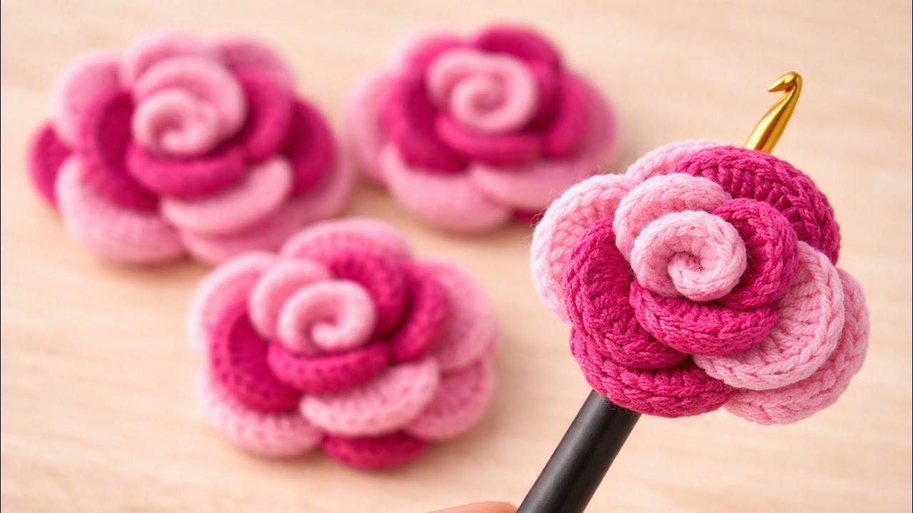 Crochet a Gorgeous Rose in Minutes | Beginner-Friendly Pattern