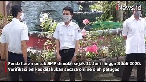 Video Pendaftaran PPDB SMP di Jakarta, Sekolah Terapkan Protokol Kesehatan
