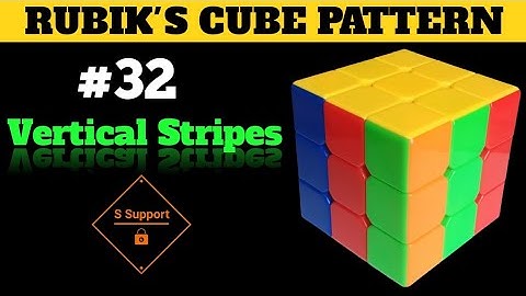 HOW TO MAKE VERTICAL STRIPES PATTERN IN A 3x3 RUBIK