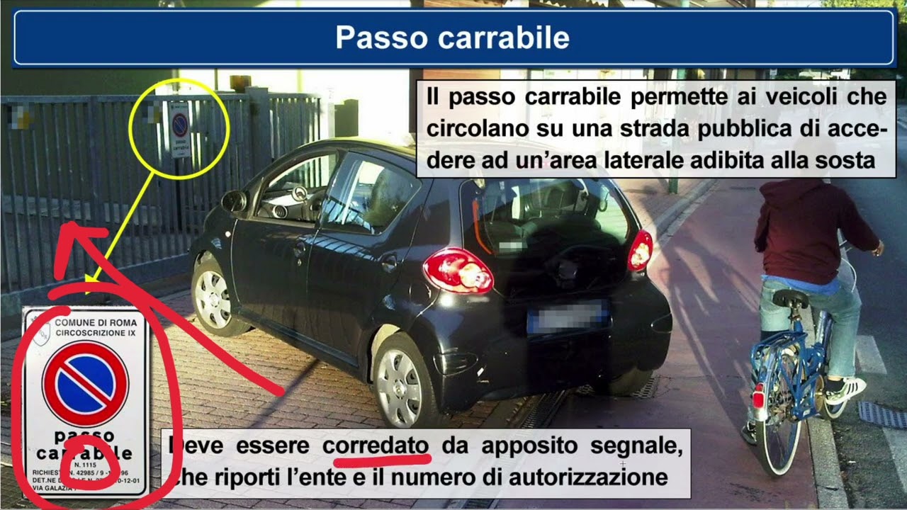 Passo carrabile (Patente B)