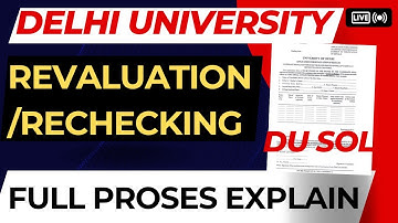 Du Sol Revaluation/Rechecking Procedure 2023-Complet Details