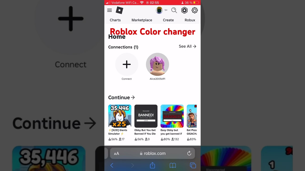 Roblox Color changer 