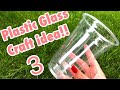 Plastic glass craft ideas easy to make 3 / craft using plastic glass - waste material craft idea