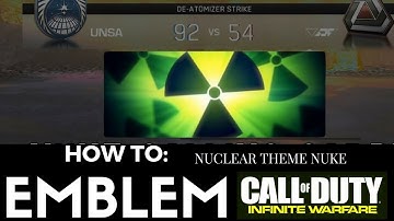 HOW TO EMBLEM: INFINITE WARFARE MATCHING NUKE CALLING CARD EMBLEM TUTORIAL