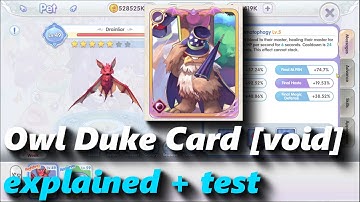 Owl Duke Card [void] test | rox | Ragnarok X: Next Generation