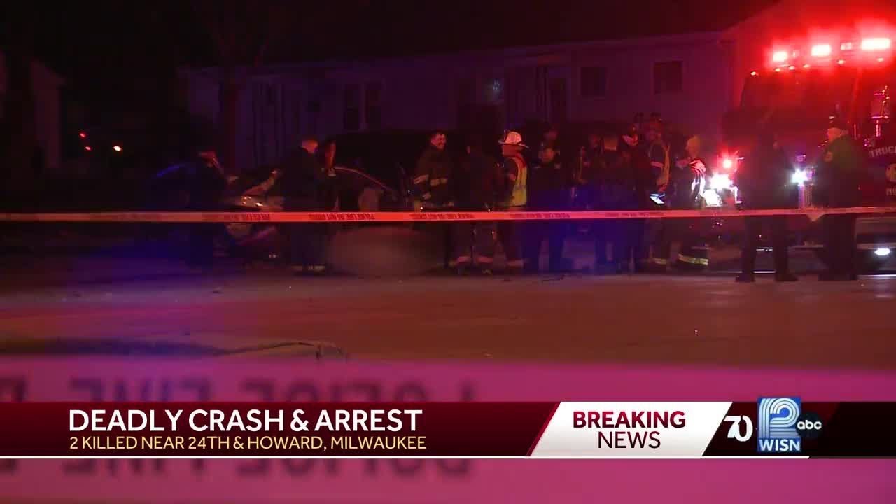 Two people killed in deadly Milwaukee car crash - YouTube