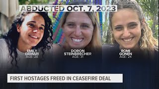 As ceasefire takes hold, Hamas returns 3 Israeli hostages and Israel frees 90 Palestinian prisoners