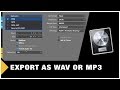 Logic Pro X - How to Export your Track (WAV or MP3)