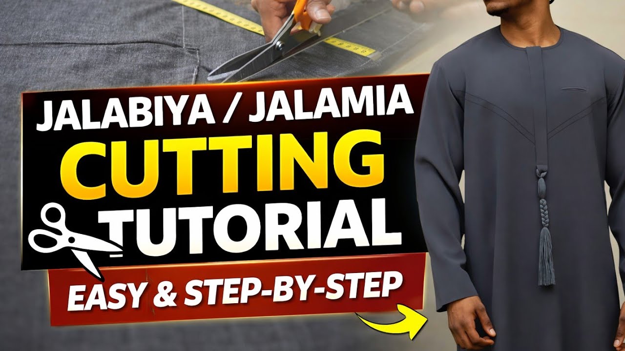Полный пошаговый урок по пошиву джалабии/джаламии для начинающих | Mr Redefined Clothing. #сделайсам