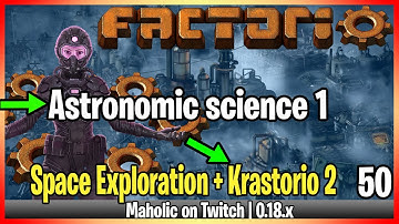 ⚙️Factorio Space Exploration & Krastorio 2 Mod✅🏭➡️Astronomic science 1 x051
