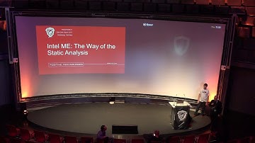 TR17 - Intel ME The Way of the Static Analysis - Dmitry Sklyarov