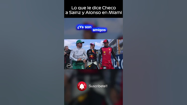 ¿Ya son amigos? le dice CHECO a Sainz y Alonso | F1FD | GP Miami 2023