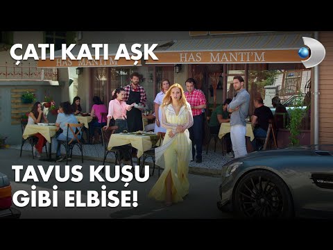 Tavus kuşu gibi elbise! - Çatı Katı Aşk 10.Bölüm