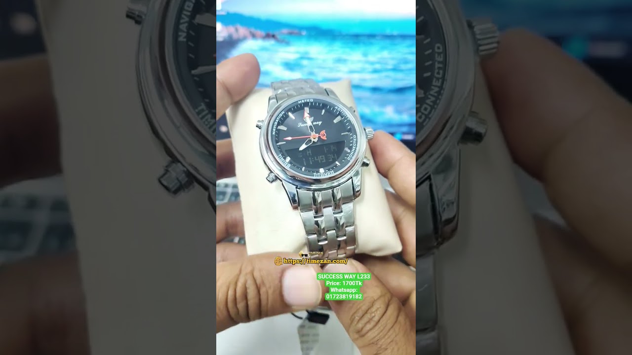 Dual Time Multifunction Luxury Formal Gent's Watch❤‍🔥 SUCCESS WAY L233 🕰️ 