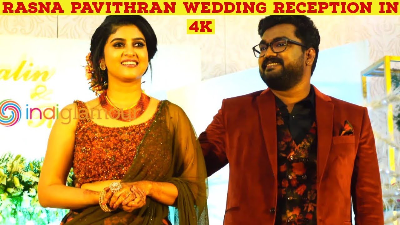 Rasna Pavithran Actress Wedding/Marriage Reception in 4K