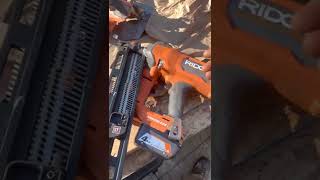 Ridgid 18v framing nailer  - won’t drive fix - 30degree to 21 degree conversion and extension