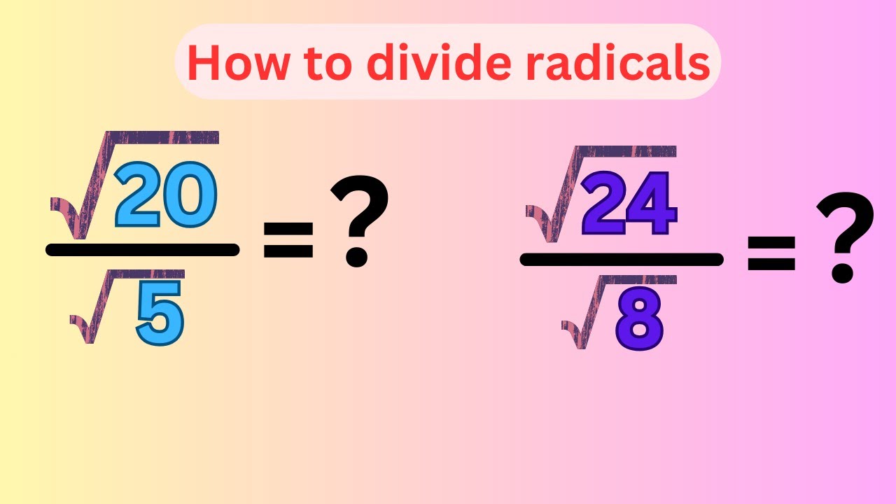 Radical Wheel Math How To Divide Radicals #radical #maths #math #mathematics #mathematic ...