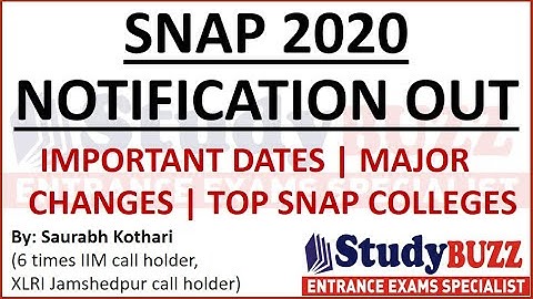 SNAP 2020 notification out: Important dates, new exam pattern, can appear twice, top SNAP colleges