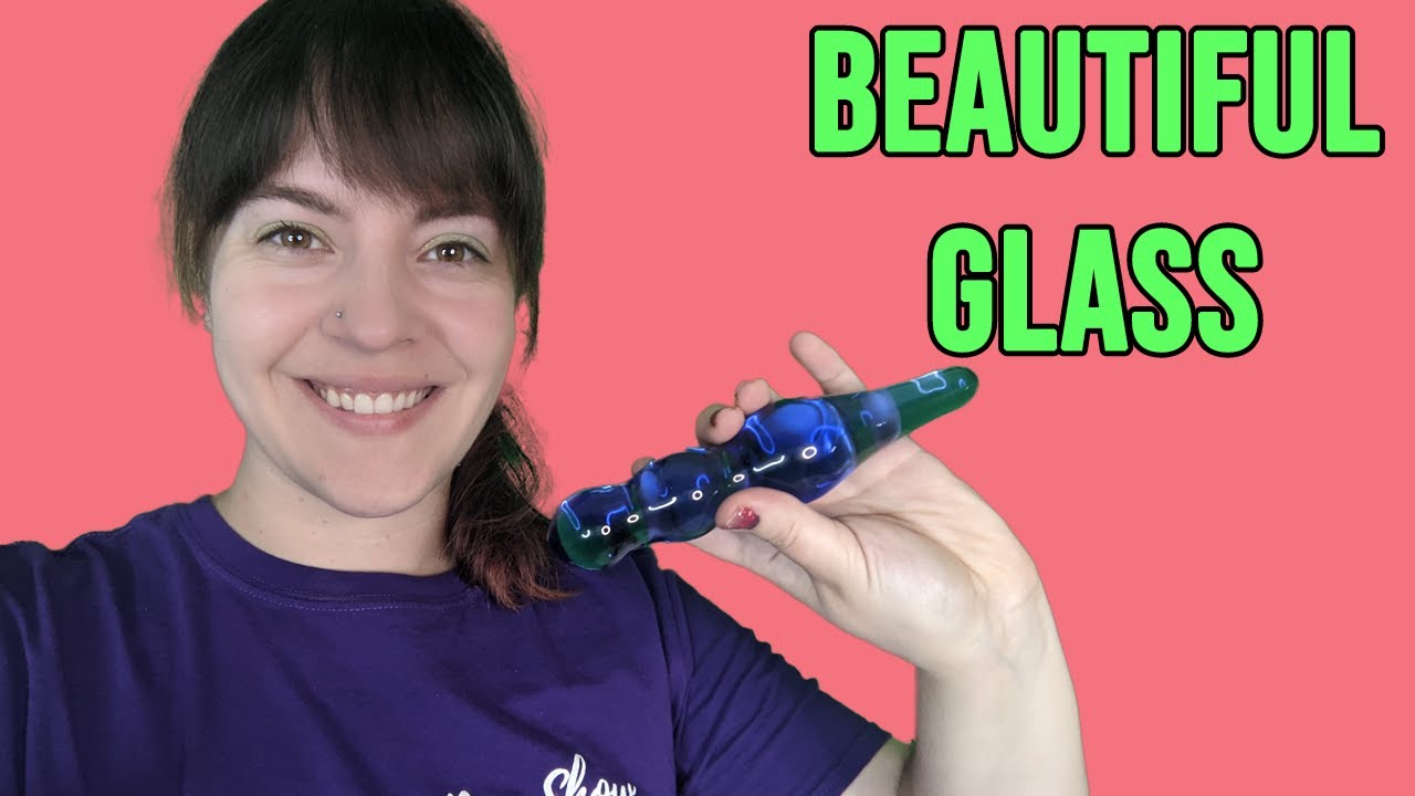 Toy Review - Lollypop Double-Ended Blue Glass Dildo by Chrystalino