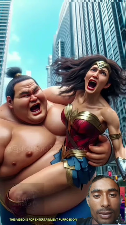 Spider-Man vs Sumo 💥| Sumo Kidnapped Wonder Women #shorts #spiderman #marvel