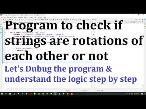 How to check if one String is rotation of another String in java