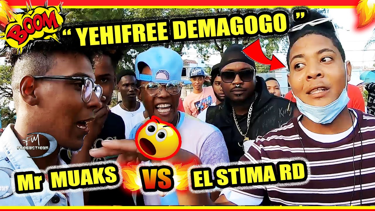 🔥 LE DICE DEMAGOGO A YEHIFREE!! 😱 Mr Muaks 🆚 El Stima RD #Improvisando en San Cristobal