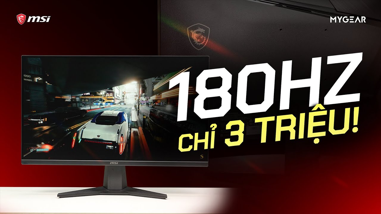 Màn Hình Gaming MSI G255F 24.5 inch FHD IPS 180Hz