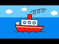 「おふね」ジッタちゃんのえかきうた Little gitta drawing song「Ship」