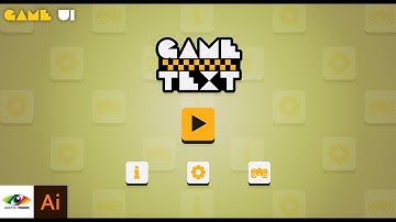Adobe Illustrator Game UI Design + Buttons Tutorial (Game Menu)