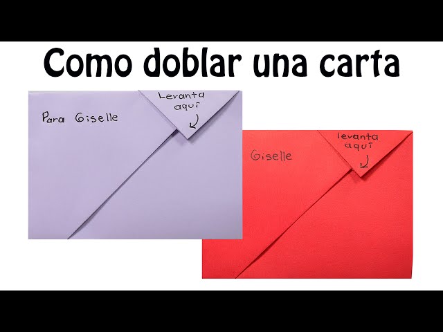 como doblar una carta formal