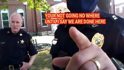 YOUR BEING DETAINED FOR MY INVESTIGATION cops owned I don't answer questions first amendment audit