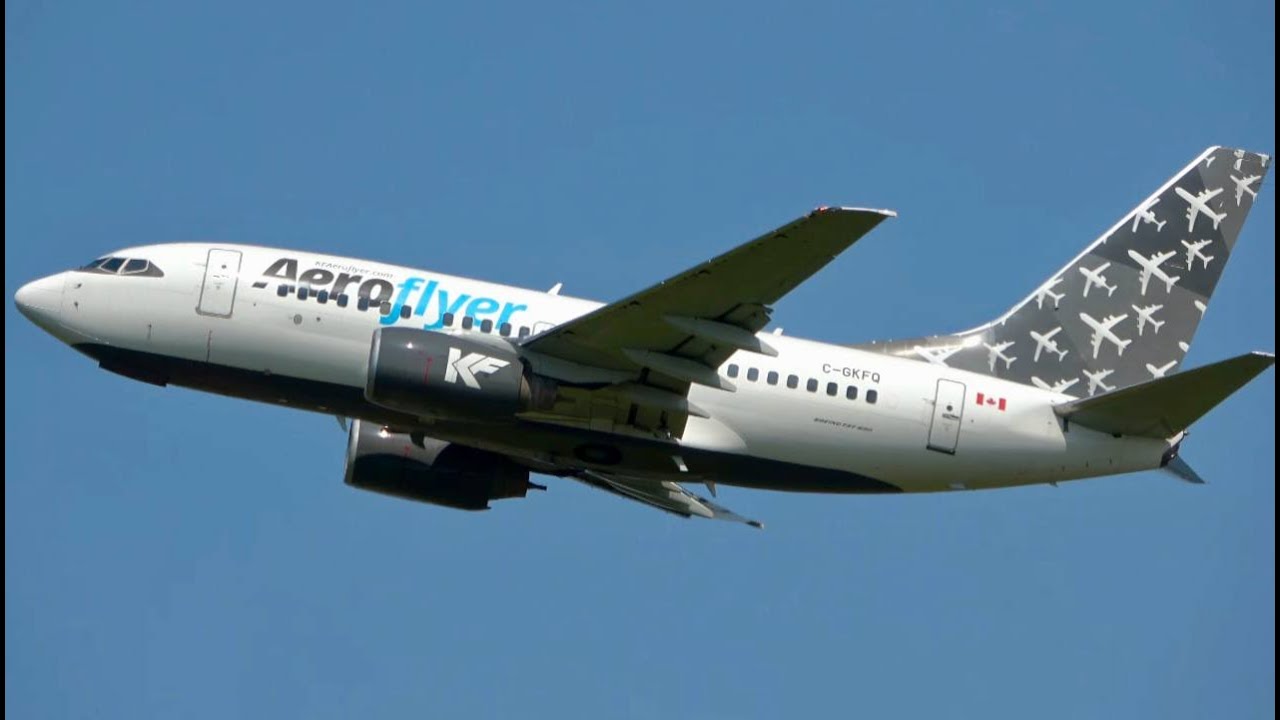 Rare B736! Aeroflyer Boeing 737-600 in action at Aéroport Mont