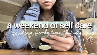 Self Care Weekend Reading At A Coffee Shop, Family Time, Therapy