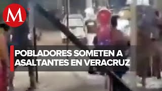 En Veracruz, pobladores de Cosoleacaque someten a delincuentes y frustran asalto a farmacia