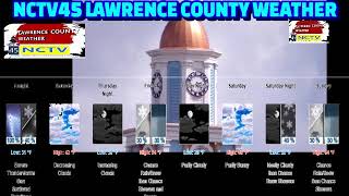NCTV45 LAWRENCE COUNTY 45 WEATHER THURS MARCH 12 2026