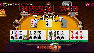 Teen Patti Gold - Rummy - Biggest win - Don Gamer Yt screenshot 5