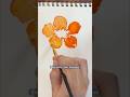 Easy water color floral #art #artist #tutorial #relaxing #satisfying #shorts #viralshorts #flowers