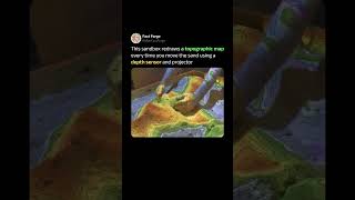 This sandbox turns sand into a real-time 3D map 🗺️ #shorts