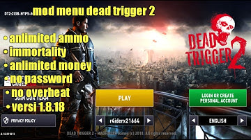 mod menu dead trigger 2 versi 1.8.18 no password