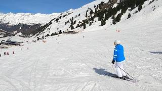 Skiing Obergurgl Blue Slope (Austria) POV | GoPro HD Family Ski Adventure with Kids - April 2024