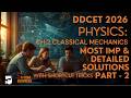 DDCET 2026 I PHYSICS I CH-2 I PART-2 I Most Imp MCQ I Classical Mechanics#ddcet #ddcet2026 #physics