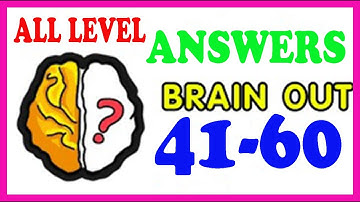 #BRAIN_OUT BRAIN OUT WALKTHROUGH LEVEL 41 To 60.Android/iOS Games Walkthrough.Playgame Walkthrough