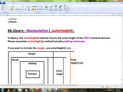OUTERHEIGHT METHOD IN JQUERY DEMO TAMIL