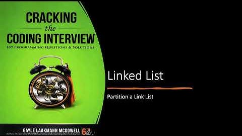 Cracking the Coding Interview Solutions | Linked List | Partition a linked list