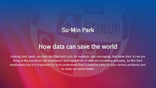 TED-ED Student Talks Speech Event Su-Min Park