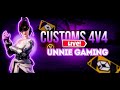 FREE FIRE CUTE GIRL LIVE😍 UNLIMITED CUSTOM ROOM🥳WITH🥰UNNIE GAMING