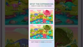 Can You Spot the Differences in the Dinosaur Era? 🔍 #quizpop #spothedifference #shorts