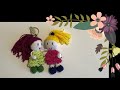 Crochet doll keychain /كروشيه اميجرومي عروسة ميدالية